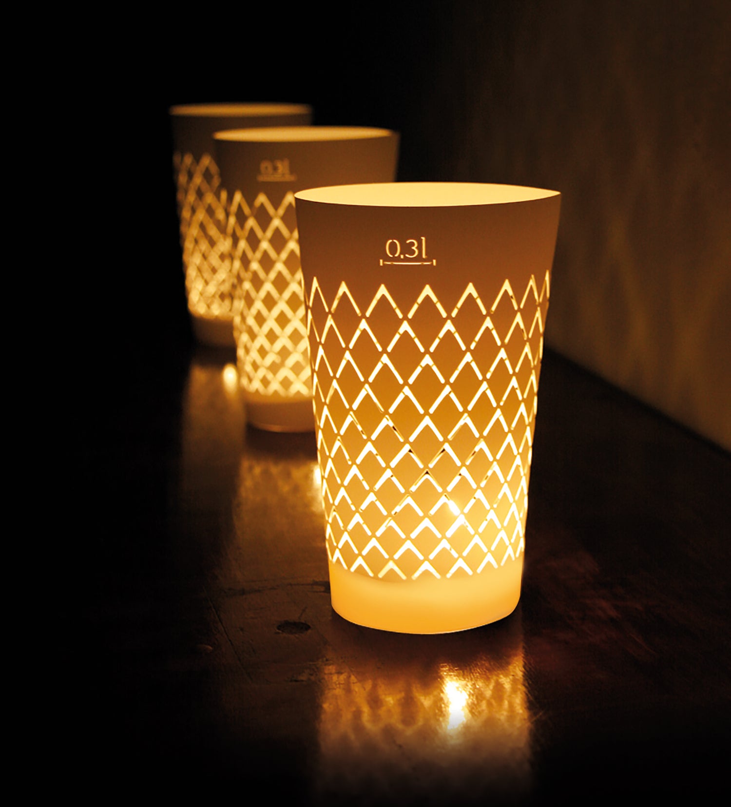 Geripptes Licht und Bembel Licht