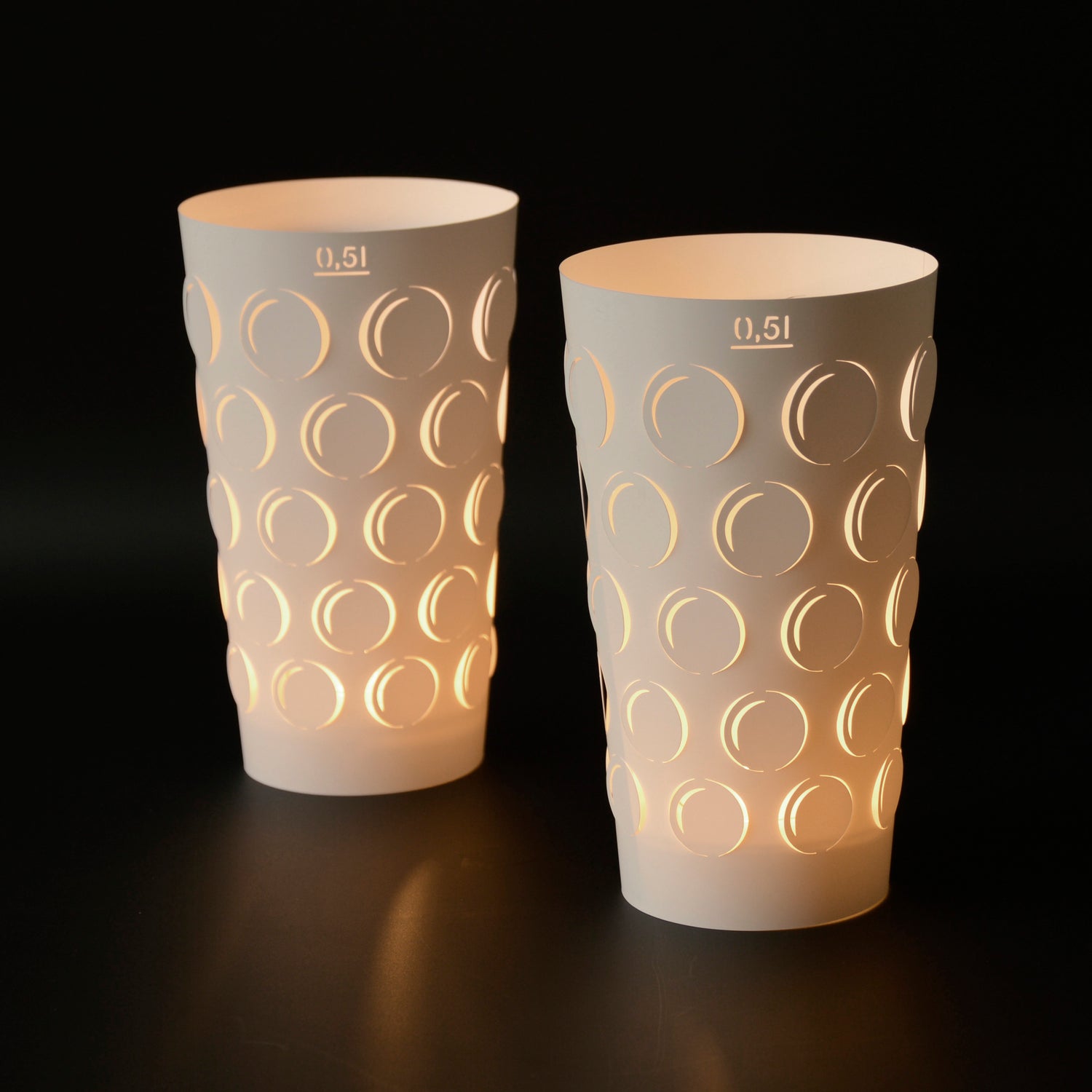 Dubbelicht 0,5L 2er Set weiß - Andrea Moseler