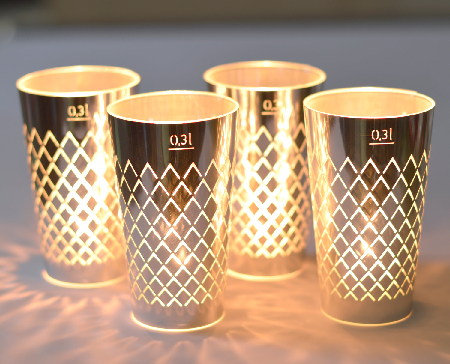 Geripptes Licht silber - Andrea Moseler