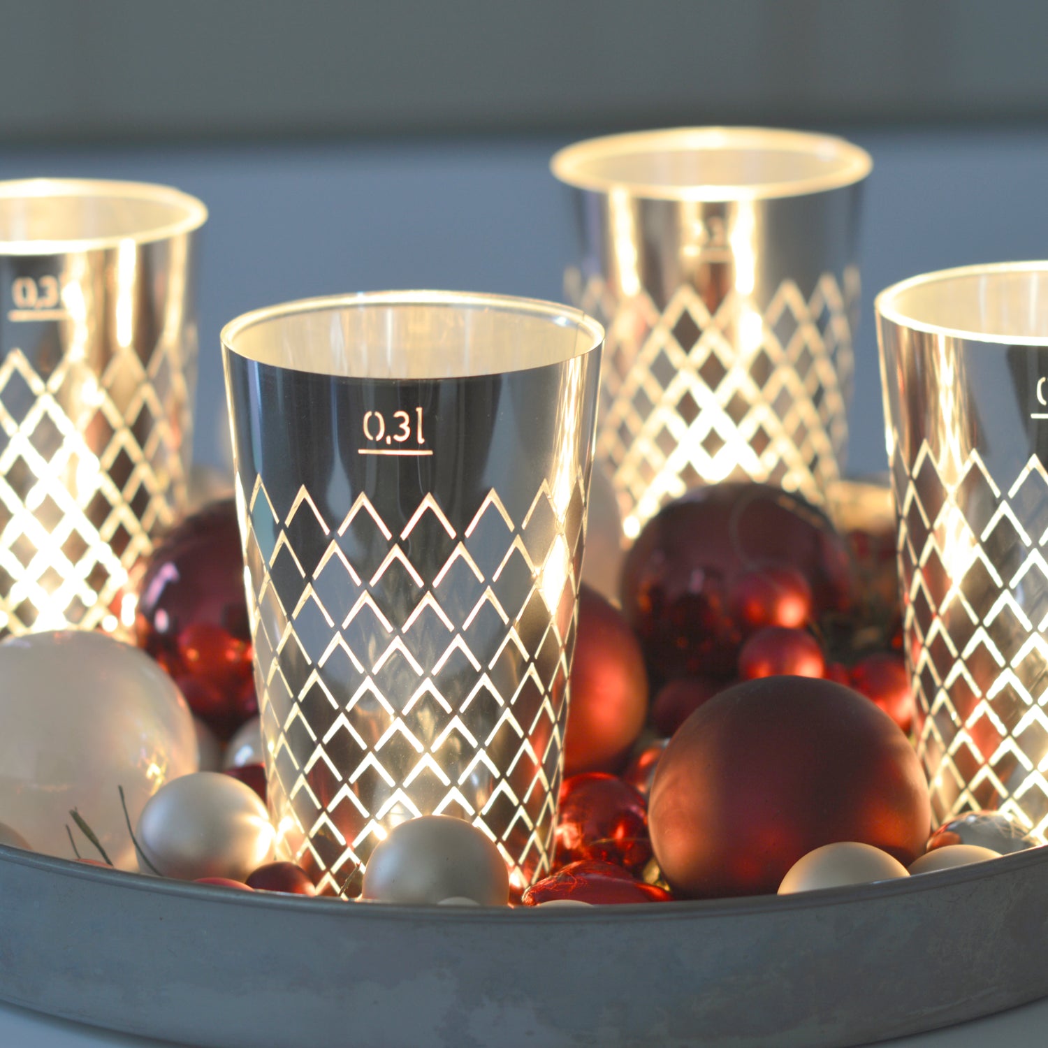 Geripptes Licht silber - Andrea Moseler