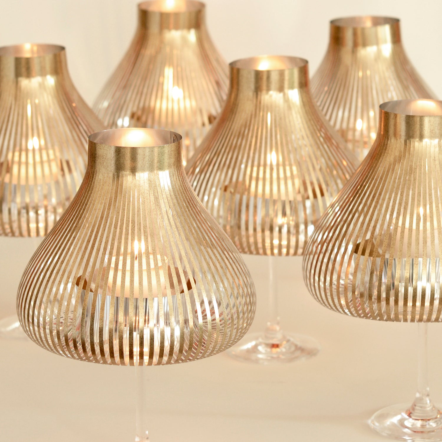 Miss Molly Lampenschirme für Weingläser antik gold - Andrea Moseler